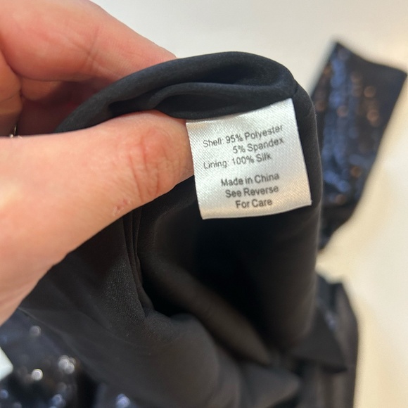 Parker Black Sequined Cocktail Dress - Picture 9 of 10